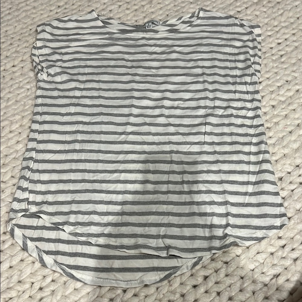 Striped Gray Women's Top